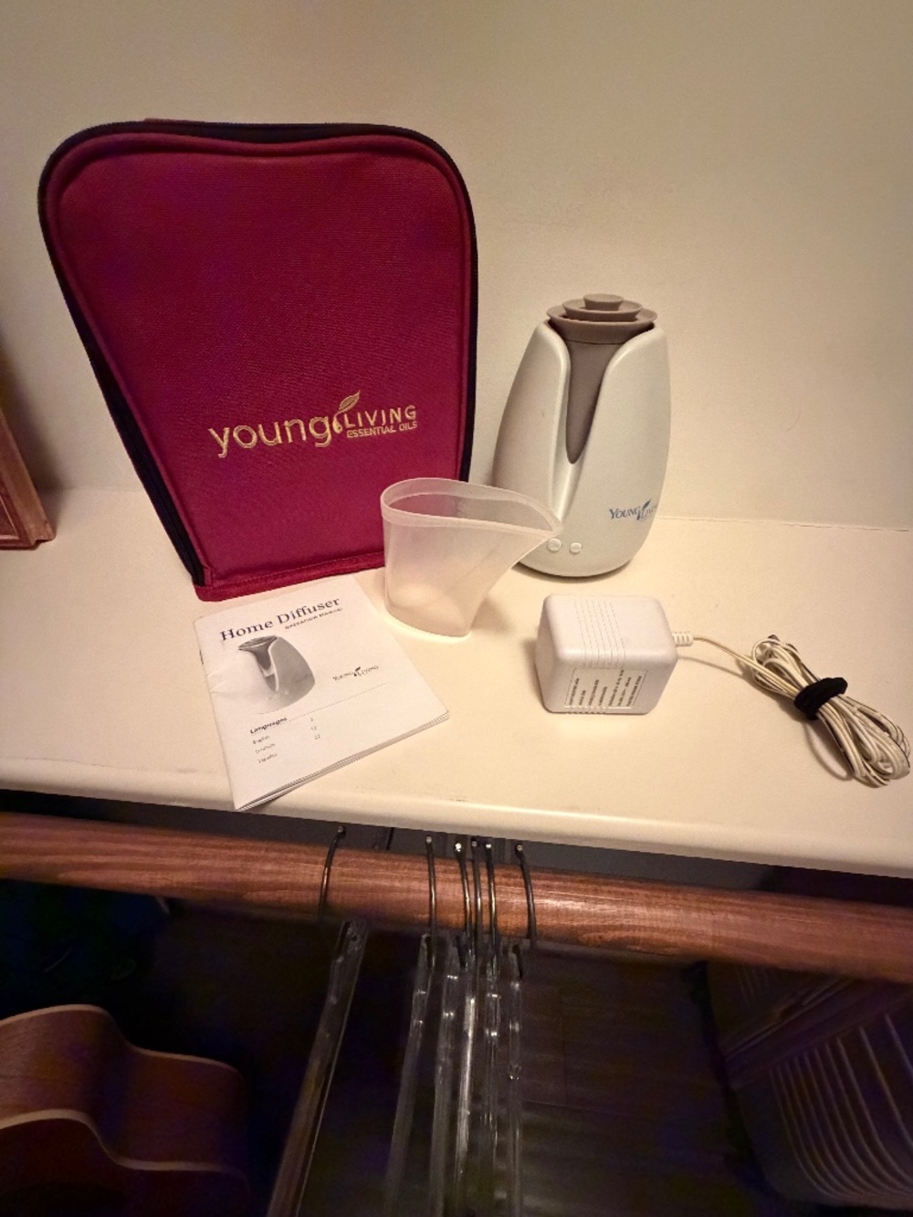Young Living Essential Oils Bundle + Home Diffuser + Travel Case
